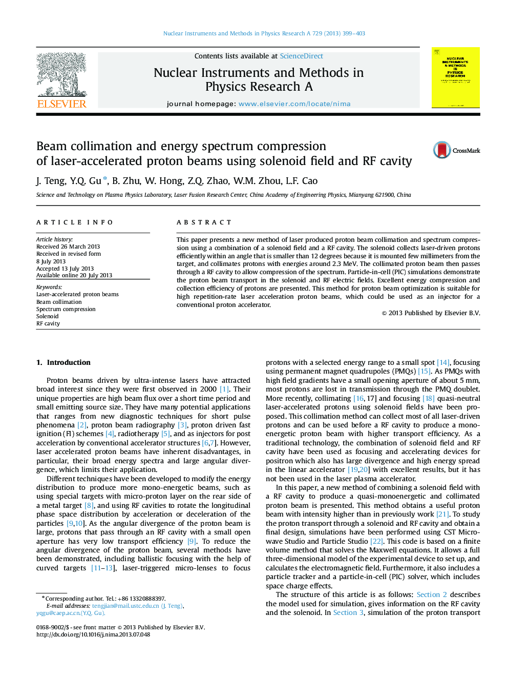 Beam collimation and energy spectrum compression of laser-accelerated proton beams using solenoid field and RF cavity