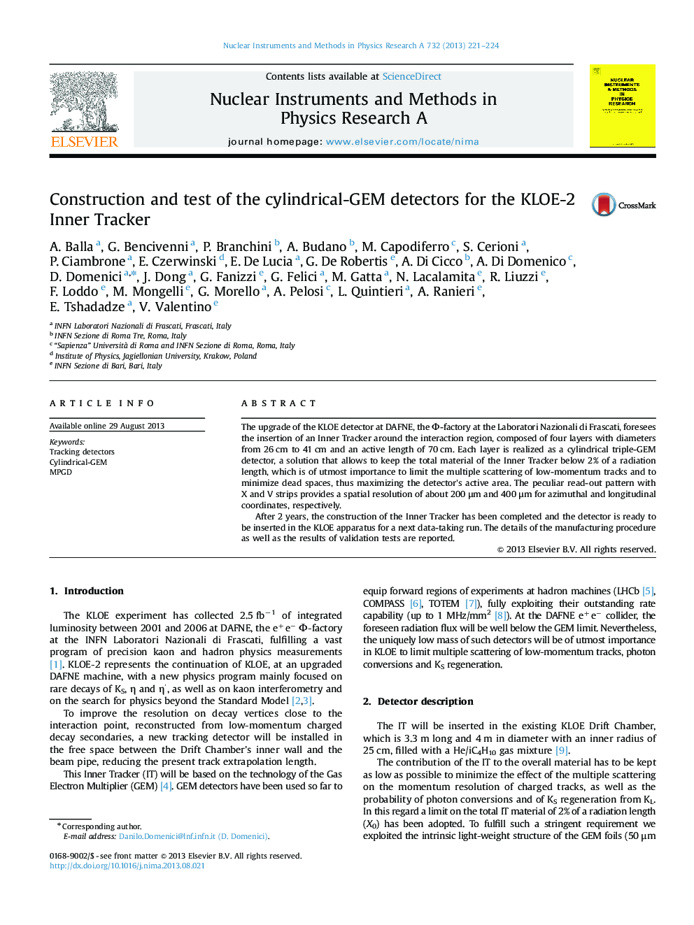 Construction and test of the cylindrical-GEM detectors for the KLOE-2 Inner Tracker