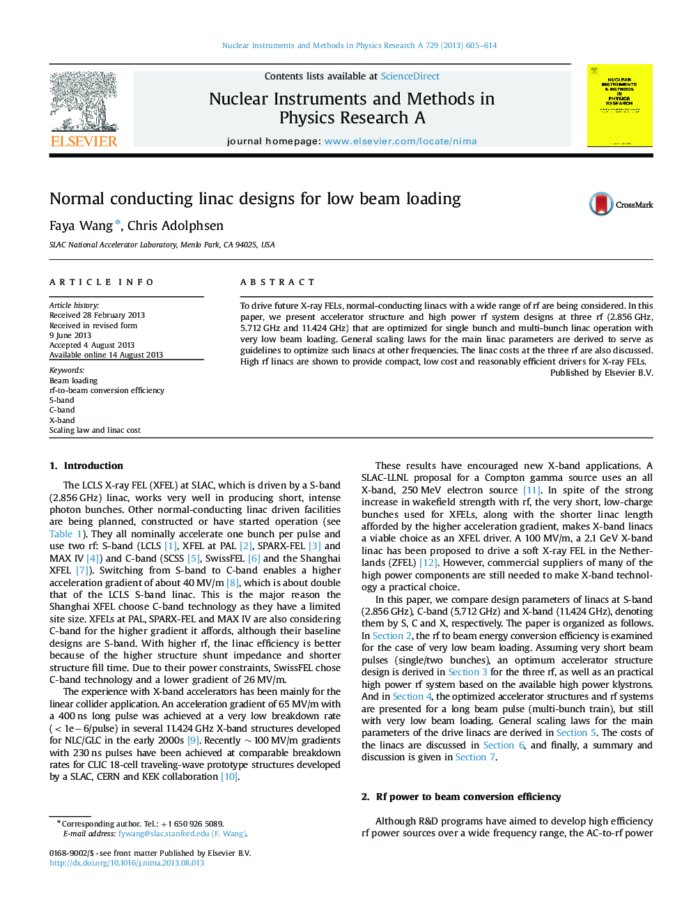 Normal conducting linac designs for low beam loading