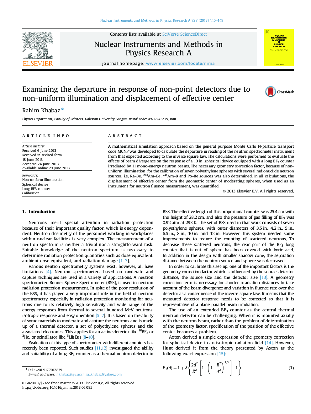 Examining the departure in response of non-point detectors due to non-uniform illumination and displacement of effective center