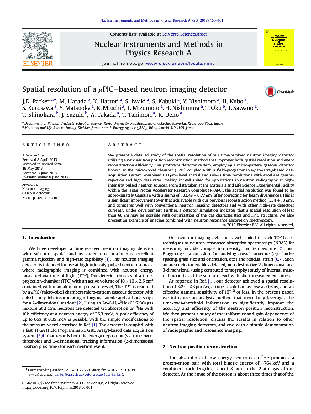 Spatial resolution of a Î¼PIC-based neutron imaging detector