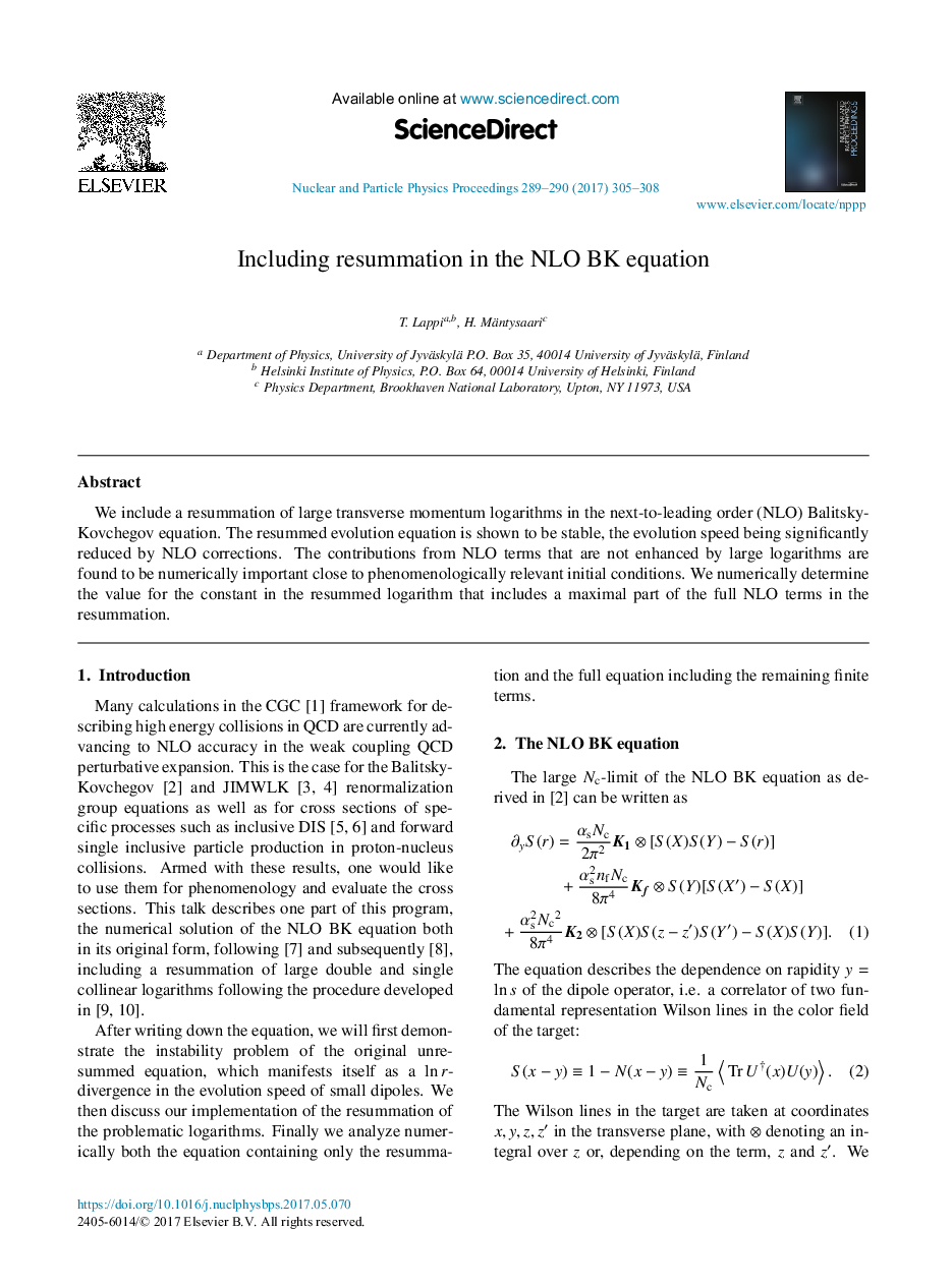 Including resummation in the NLO BK equation