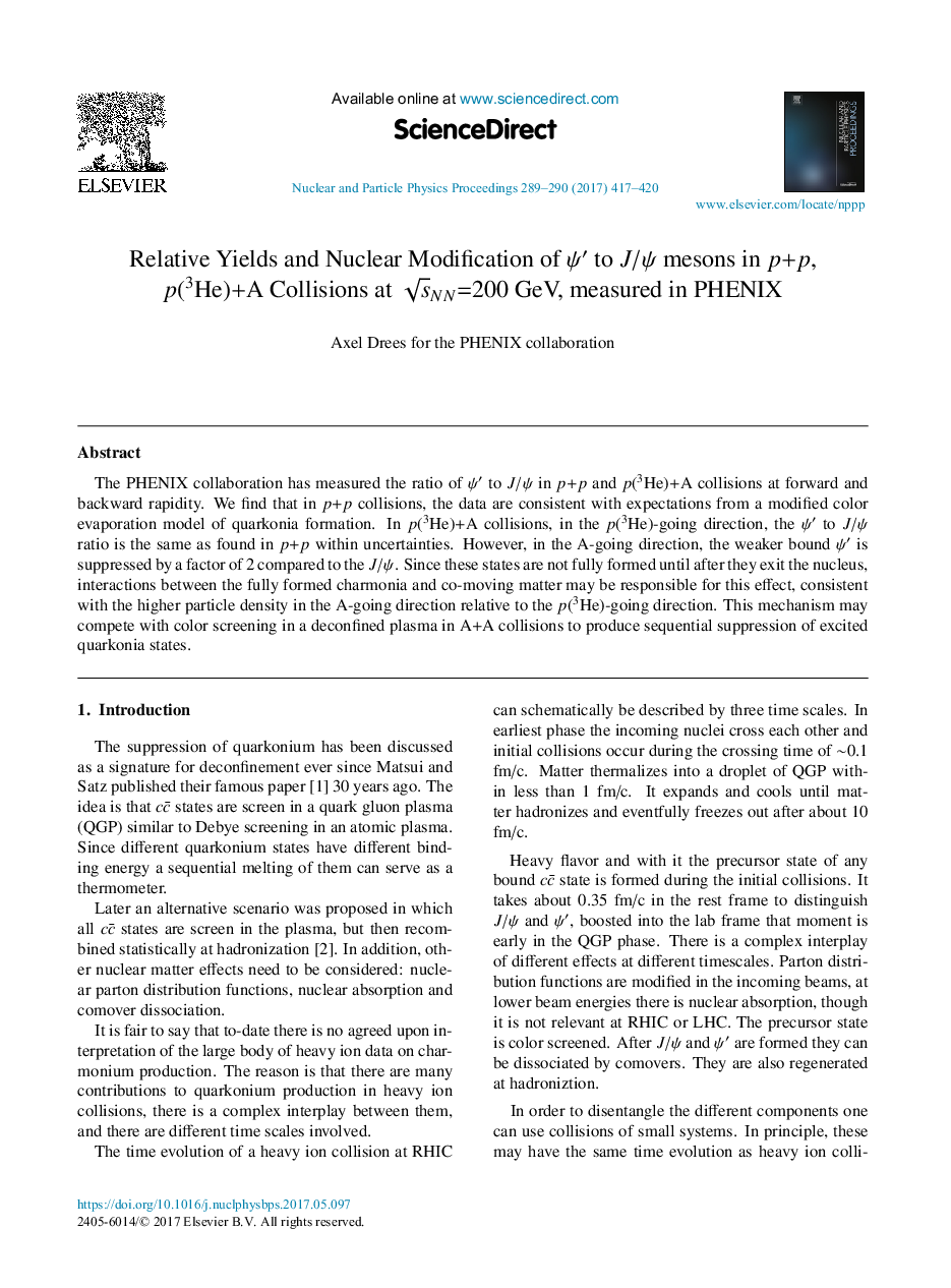 Relative Yields and Nuclear Modification of Ïâ² to J/Ï mesons in p+p, p(3He)+A Collisions at sNN=200Â GeV, measured in PHENIX