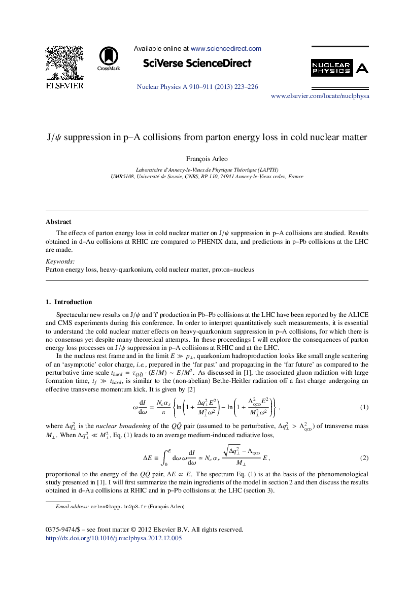 J/Ï suppression in p-A collisions from parton energy loss in cold nuclear matter