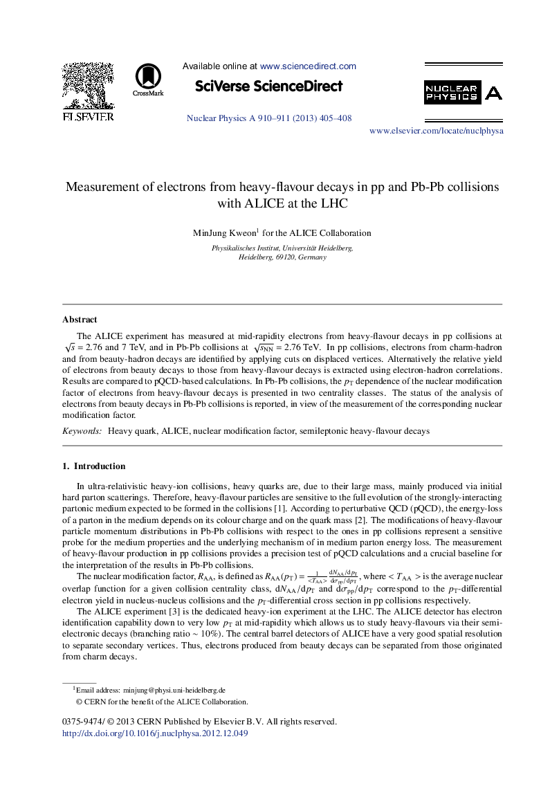 Measurement of electrons from heavy-flavour decays in pp and Pb-Pb collisions with ALICE at the LHC