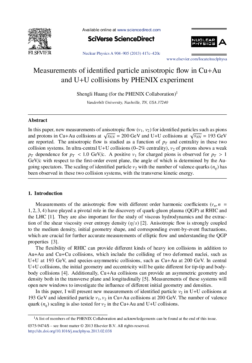 Measurements of identified particle anisotropic flow in Cu + Au and U + U collisions by PHENIX experiment