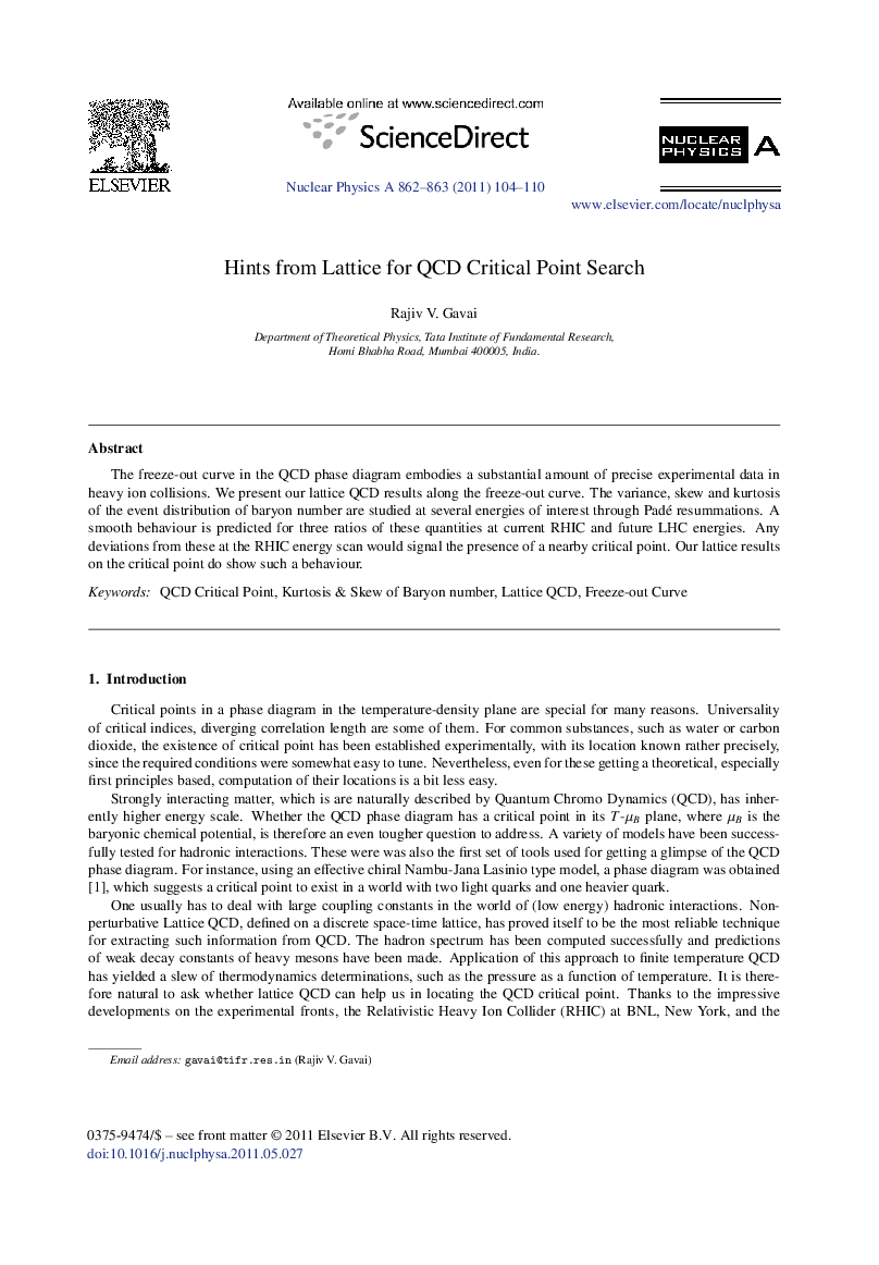 Hints from Lattice for QCD Critical Point Search