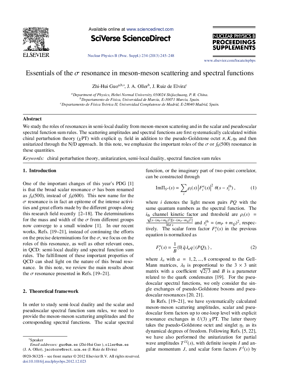 Essentials of the Ï resonance in meson-meson scattering and spectral functions