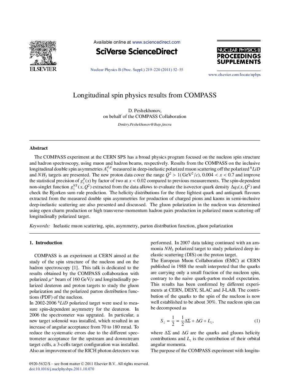 Longitudinal spin physics results from COMPASS