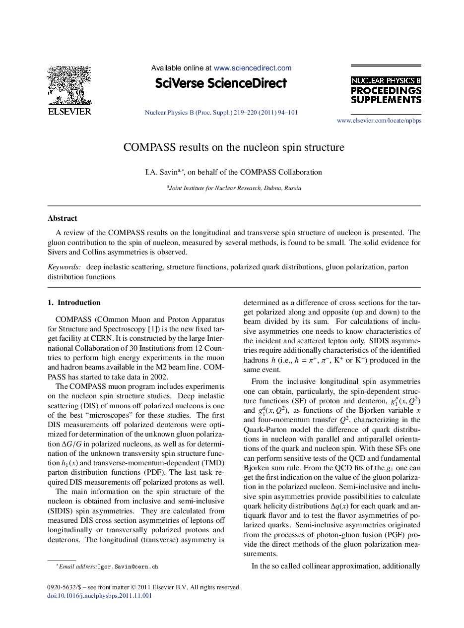 COMPASS results on the nucleon spin structure