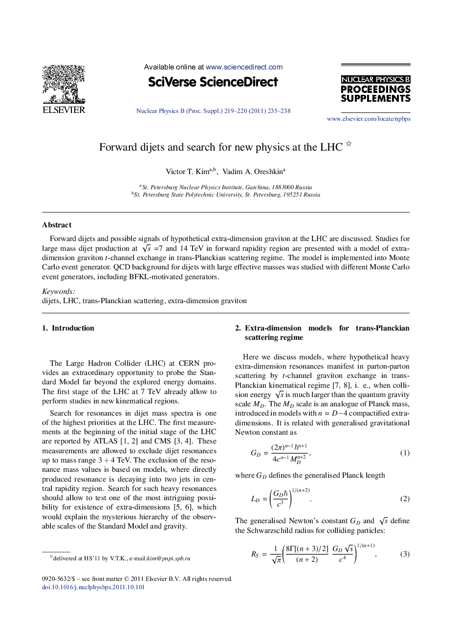 Forward dijets and search for new physics at the LHC