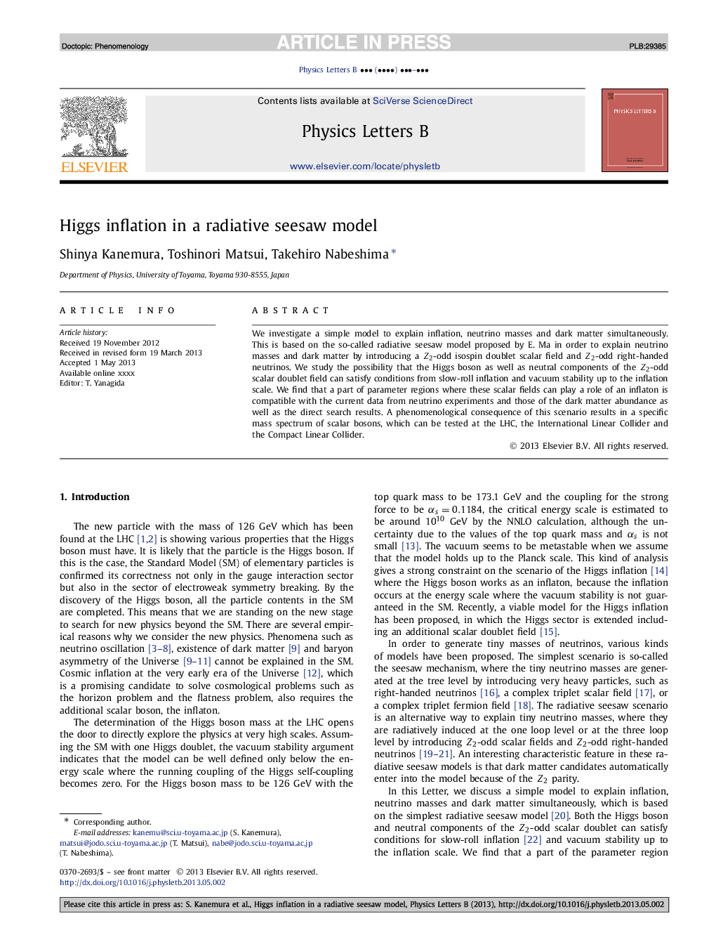 Higgs inflation in a radiative seesaw model