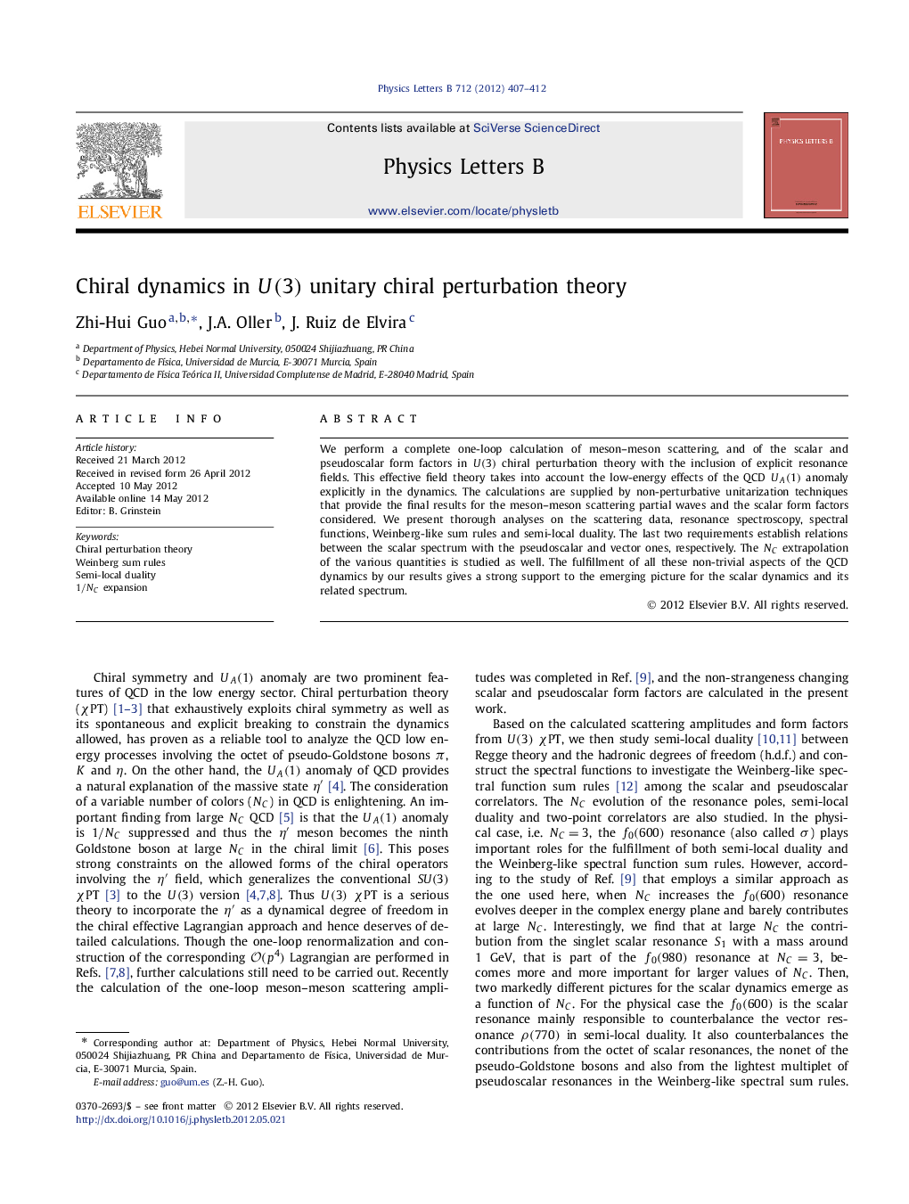 Chiral dynamics in U(3) unitary chiral perturbation theory