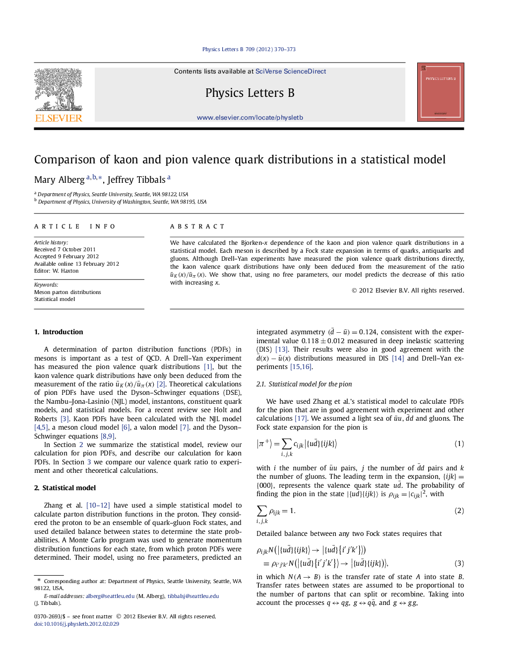 Comparison of kaon and pion valence quark distributions in a statistical model