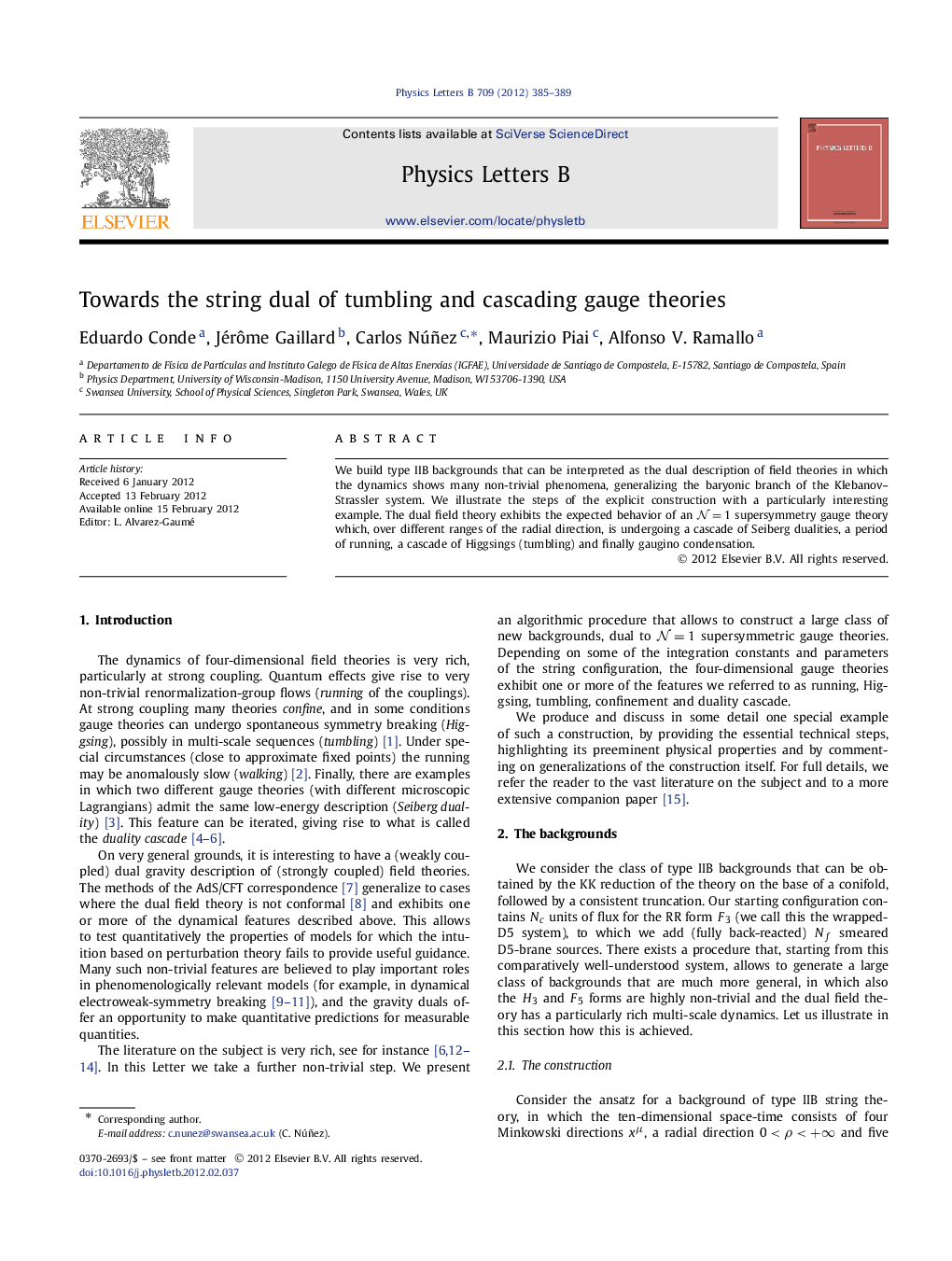 Towards the string dual of tumbling and cascading gauge theories