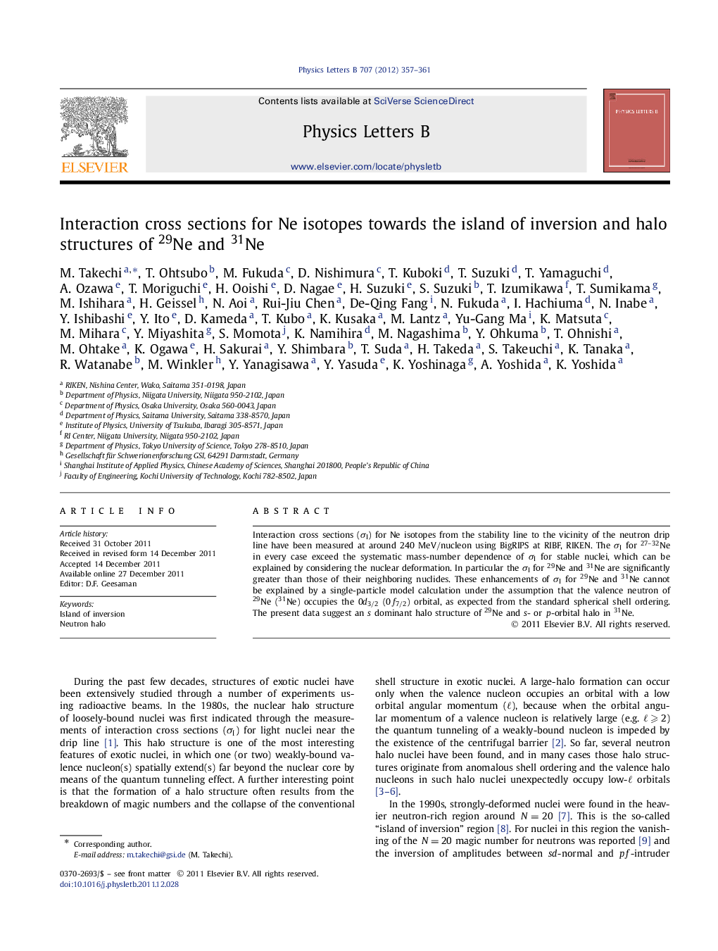 Interaction cross sections for Ne isotopes towards the island of inversion and halo structures of 29Ne and 31Ne