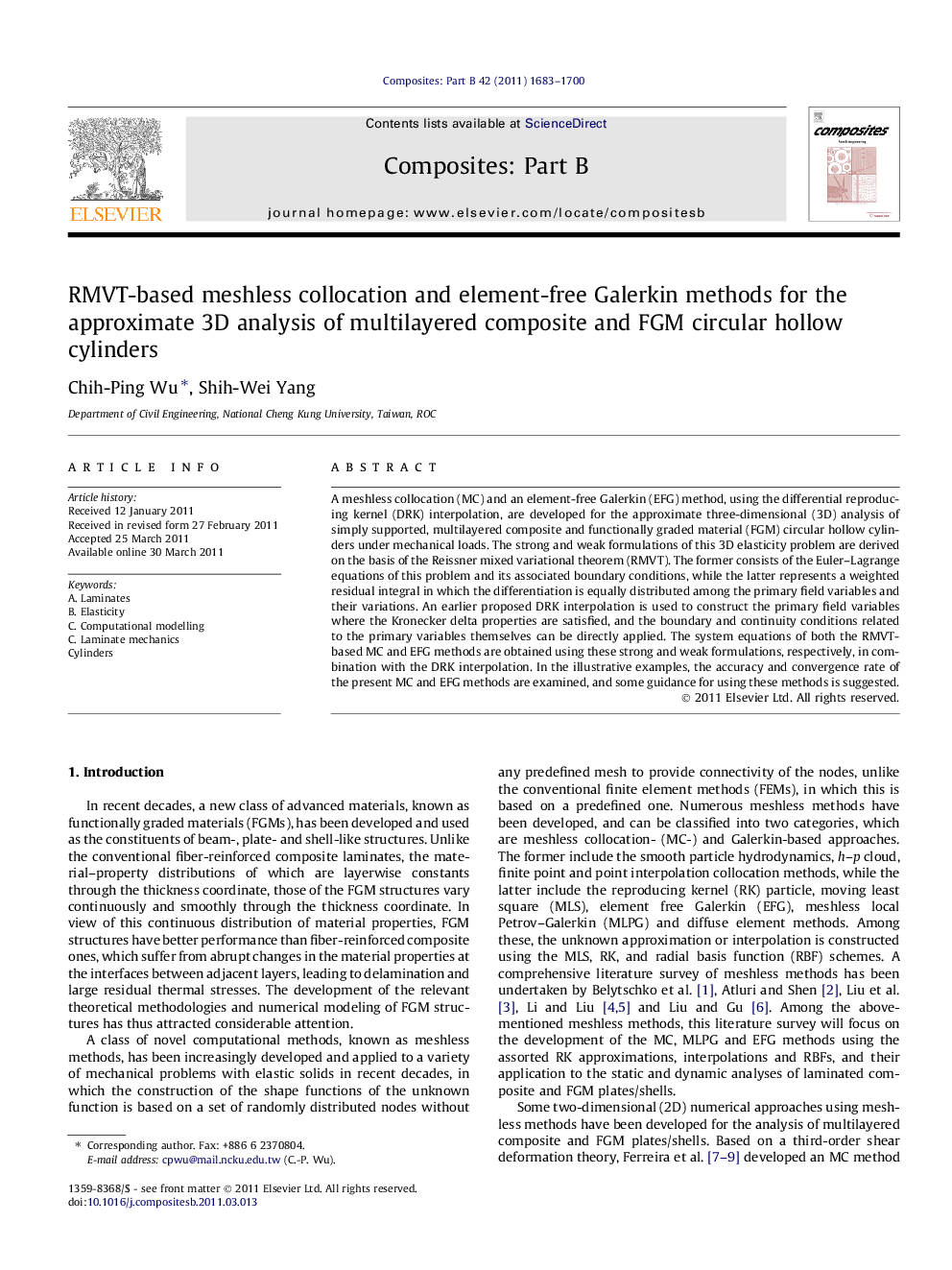 RMVT-based meshless collocation and element-free Galerkin methods for the approximate 3D analysis of multilayered composite and FGM circular hollow cylinders