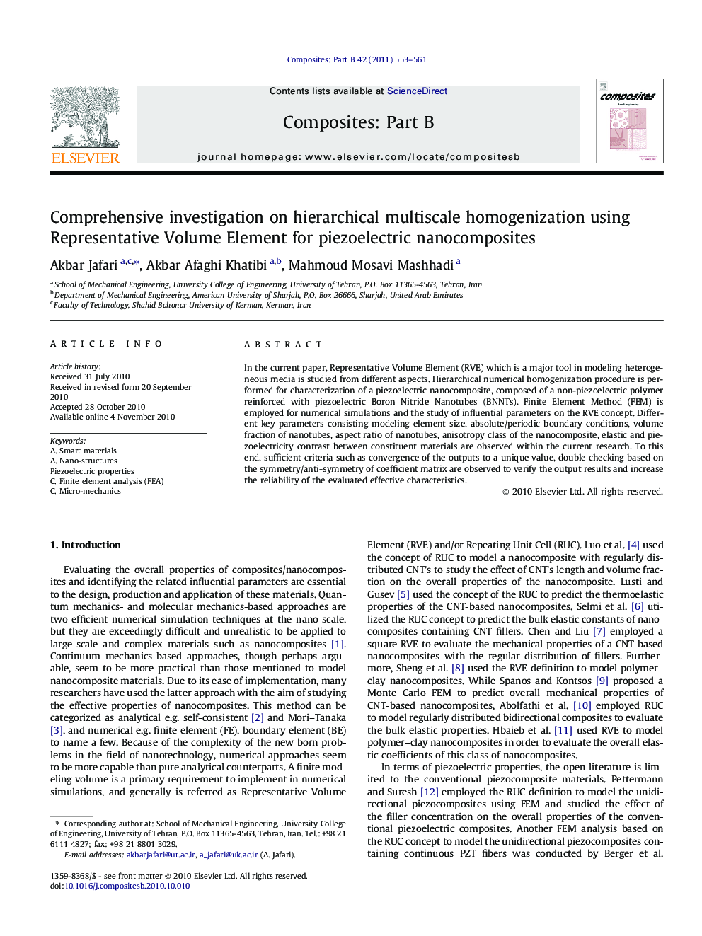 Comprehensive investigation on hierarchical multiscale homogenization using Representative Volume Element for piezoelectric nanocomposites