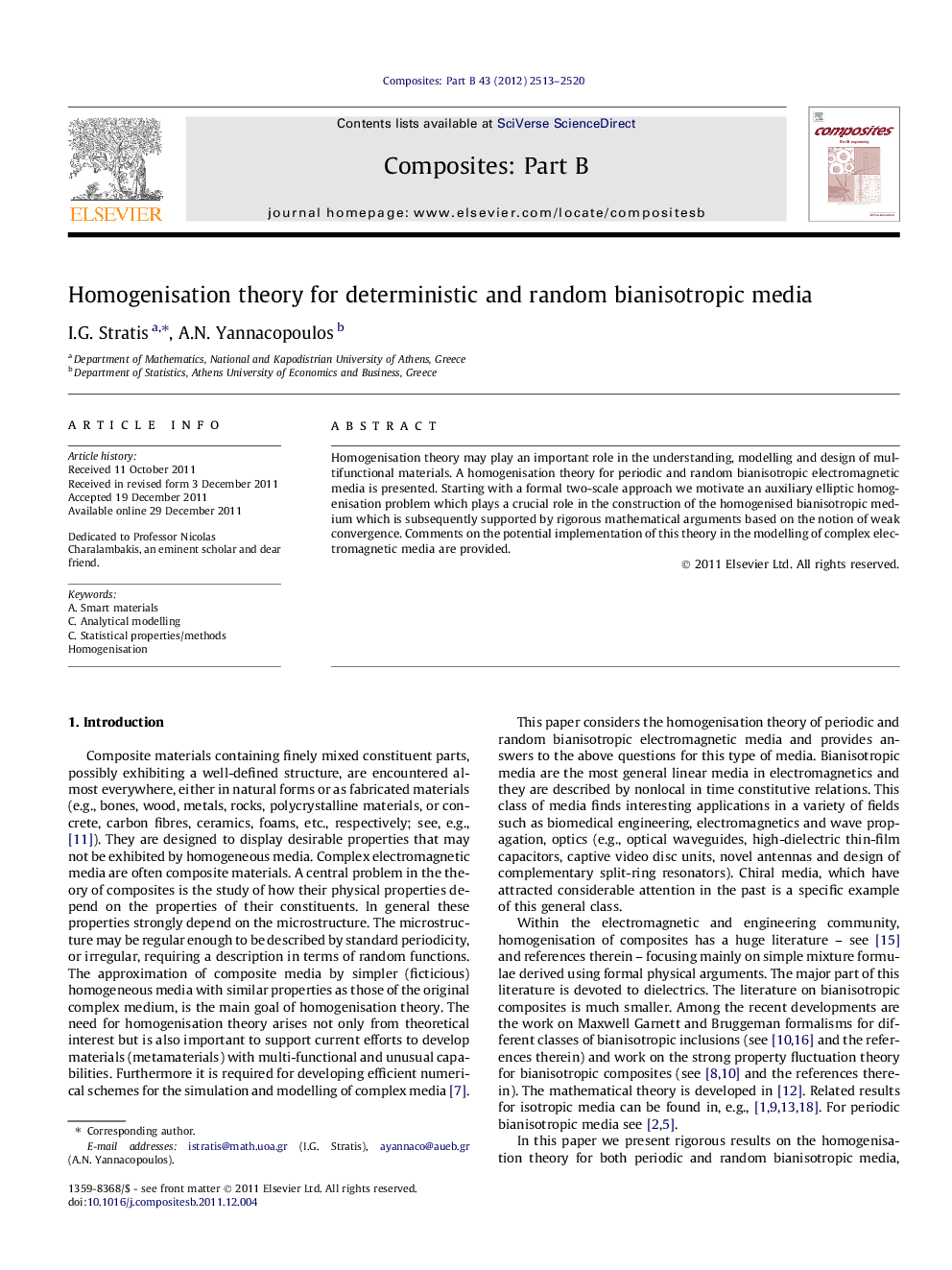 Homogenisation theory for deterministic and random bianisotropic media