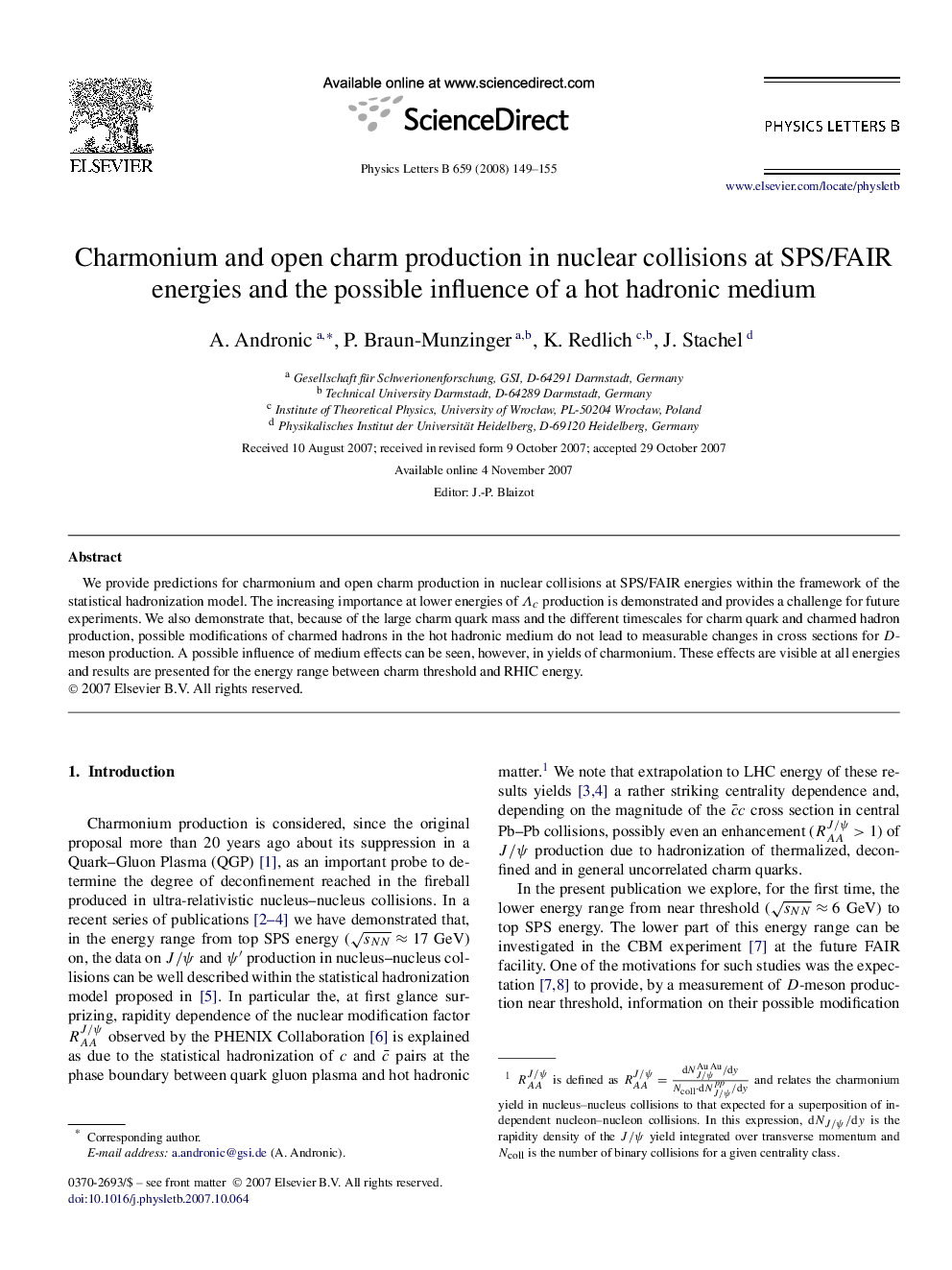 Charmonium and open charm production in nuclear collisions at SPS/FAIR energies and the possible influence of a hot hadronic medium