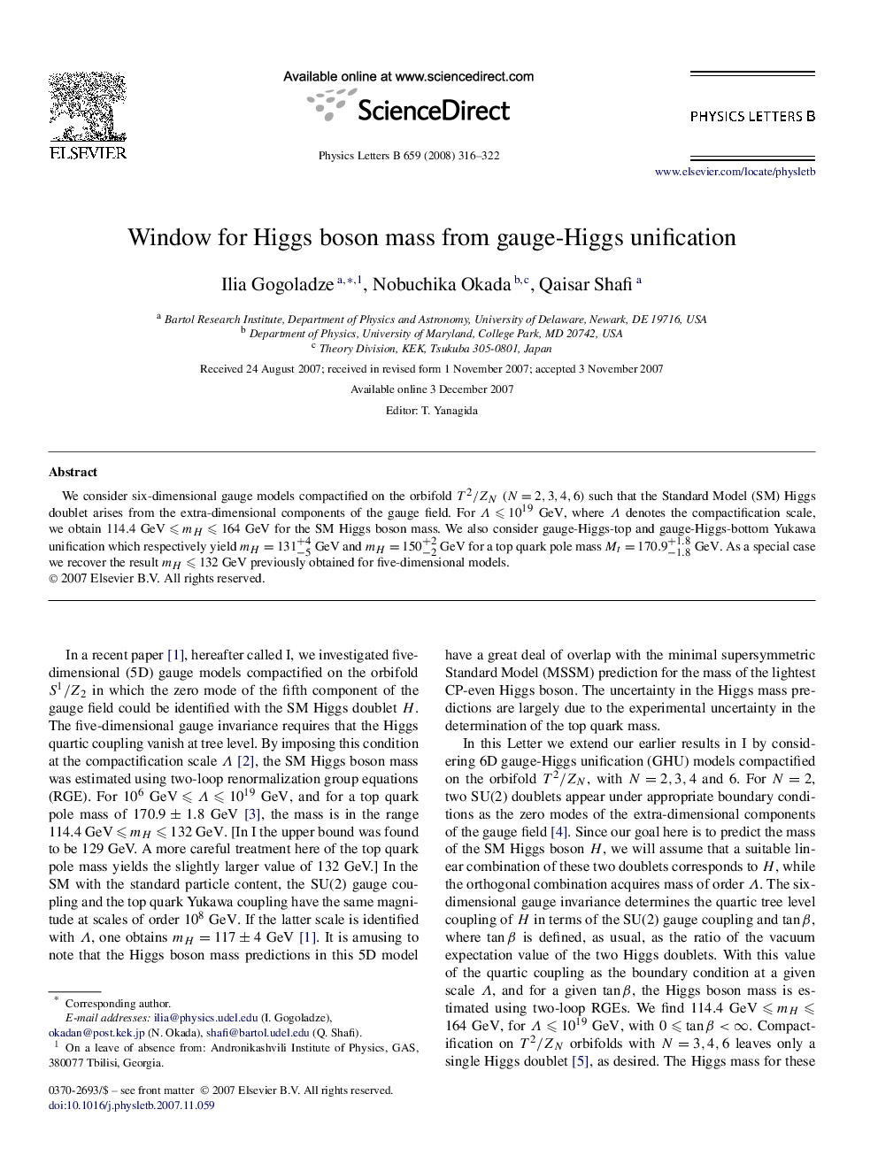 Window for Higgs boson mass from gauge-Higgs unification