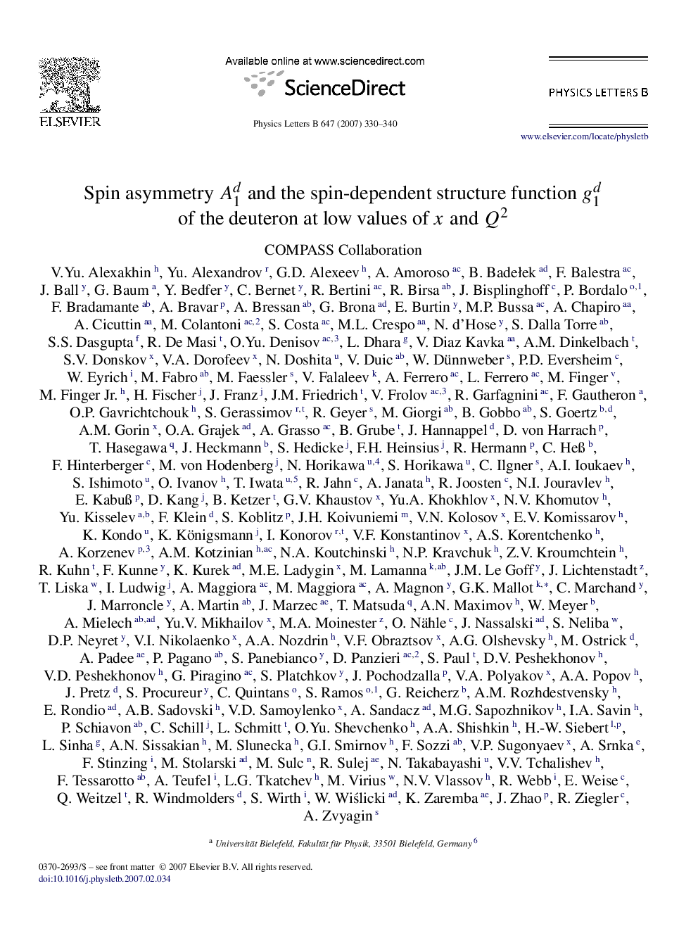 Spin asymmetry A1d and the spin-dependent structure function g1d of the deuteron at low values of x and Q2