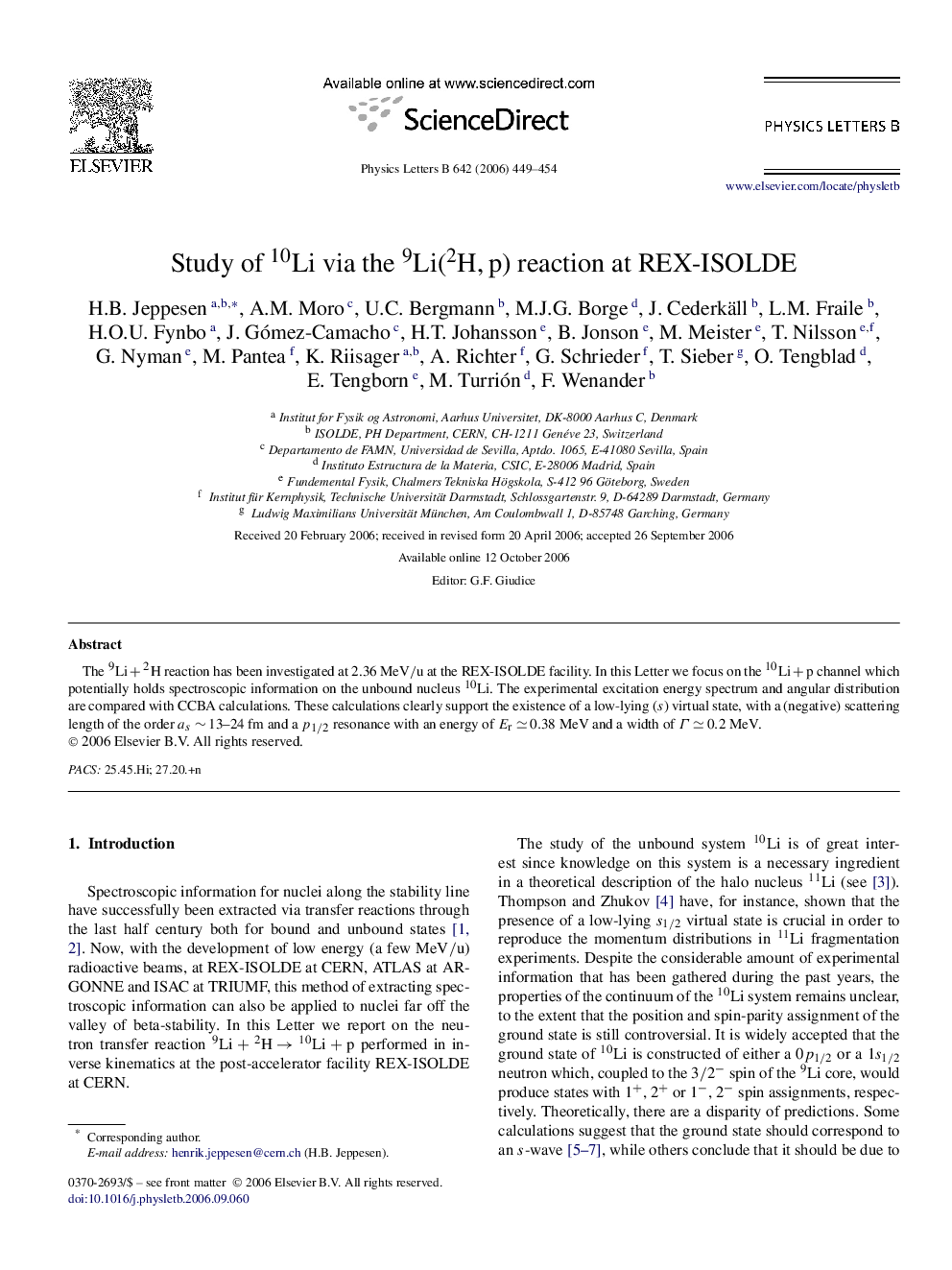 Study of 10Li via the 9Li(2H,âp) reaction at REX-ISOLDE