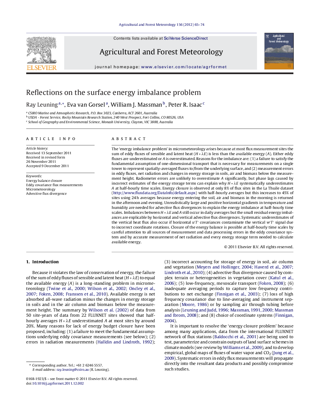 Reflections on the surface energy imbalance problem