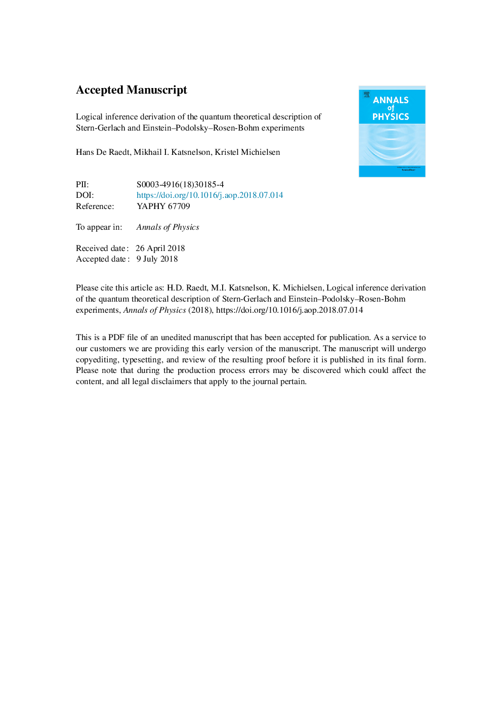 Logical inference derivation of the quantum theoretical description of Stern-Gerlach and Einstein-Podolsky-Rosen-Bohm experiments