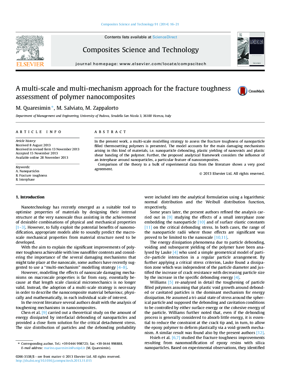 A multi-scale and multi-mechanism approach for the fracture toughness assessment of polymer nanocomposites