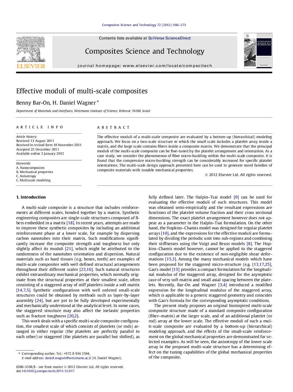 Effective moduli of multi-scale composites