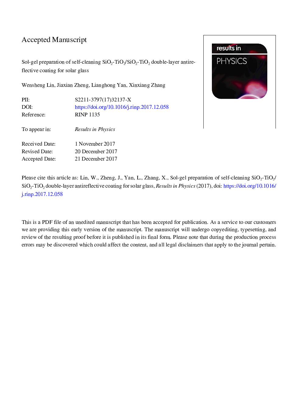 Sol-gel preparation of self-cleaning SiO2-TiO2/SiO2-TiO2 double-layer antireflective coating for solar glass