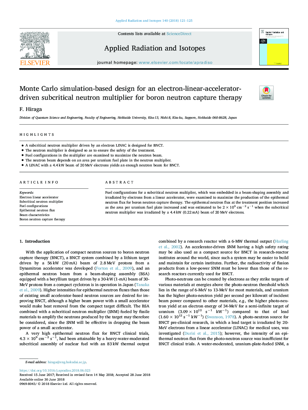 Monte Carlo simulation-based design for an electron-linear-accelerator-driven subcritical neutron multiplier for boron neutron capture therapy