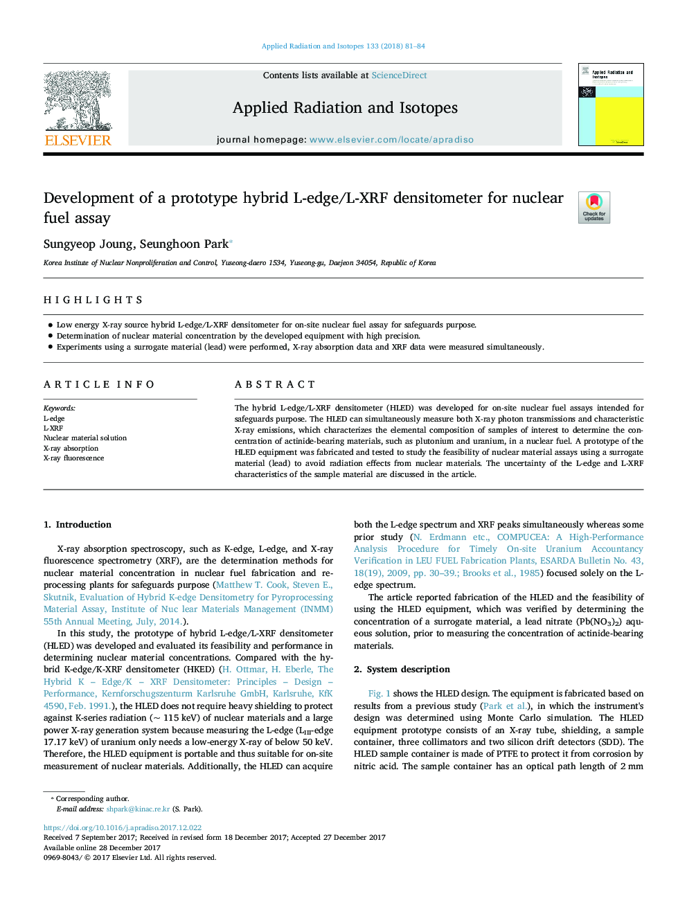 Development of a prototype hybrid L-edge/L-XRF densitometer for nuclear fuel assay