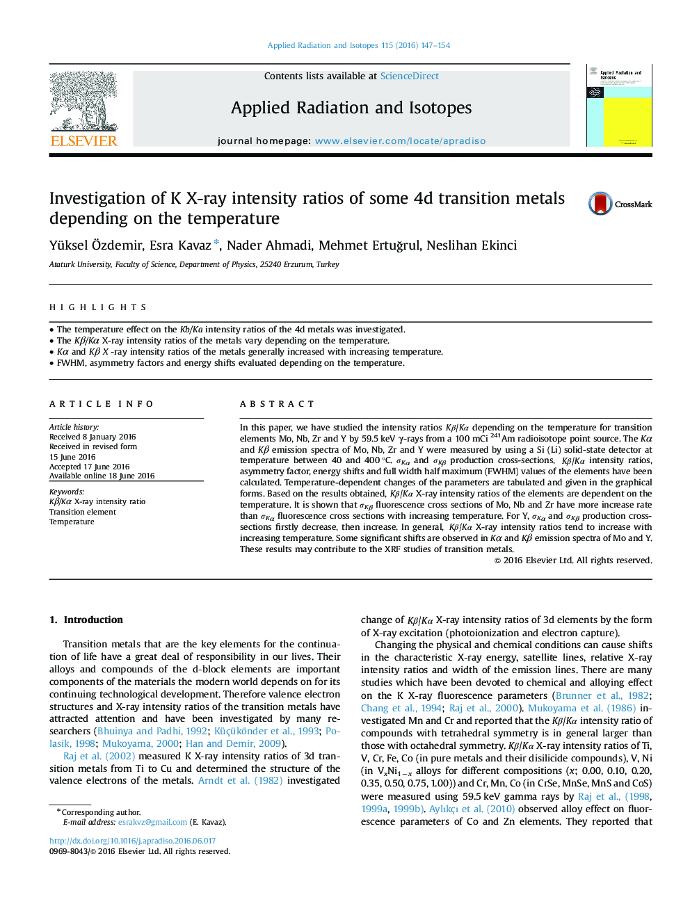 Investigation of K X-ray intensity ratios of some 4d transition metals depending on the temperature