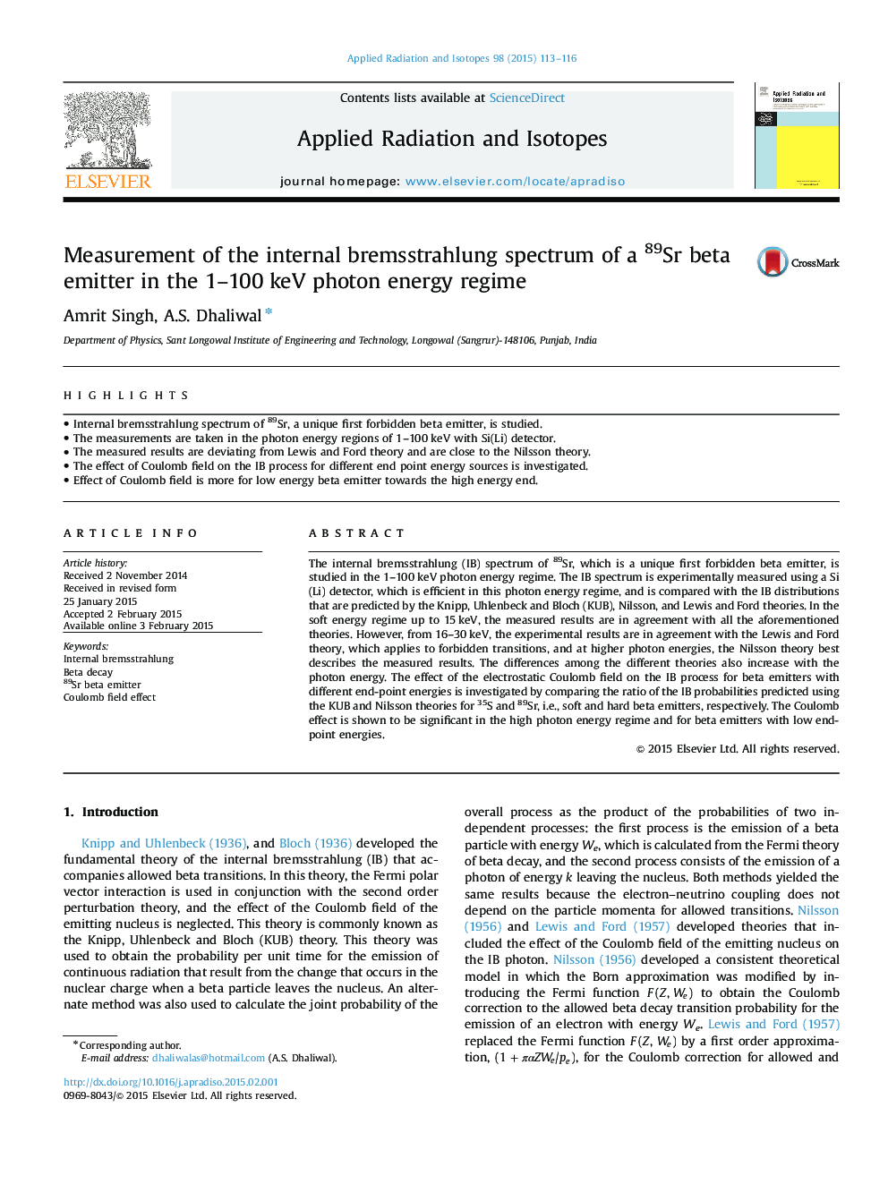 Measurement of the internal bremsstrahlung spectrum of a 89Sr beta emitter in the 1-100Â keV photon energy regime