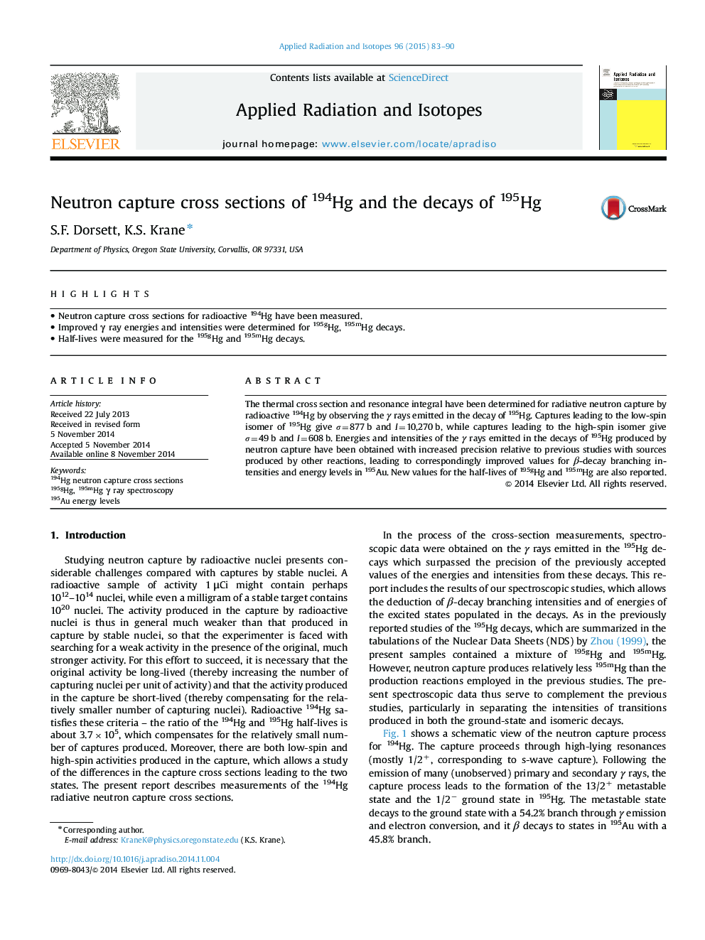 Neutron capture cross sections of 194Hg and the decays of 195Hg