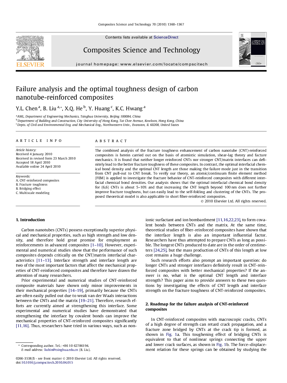 Failure analysis and the optimal toughness design of carbon nanotube-reinforced composites