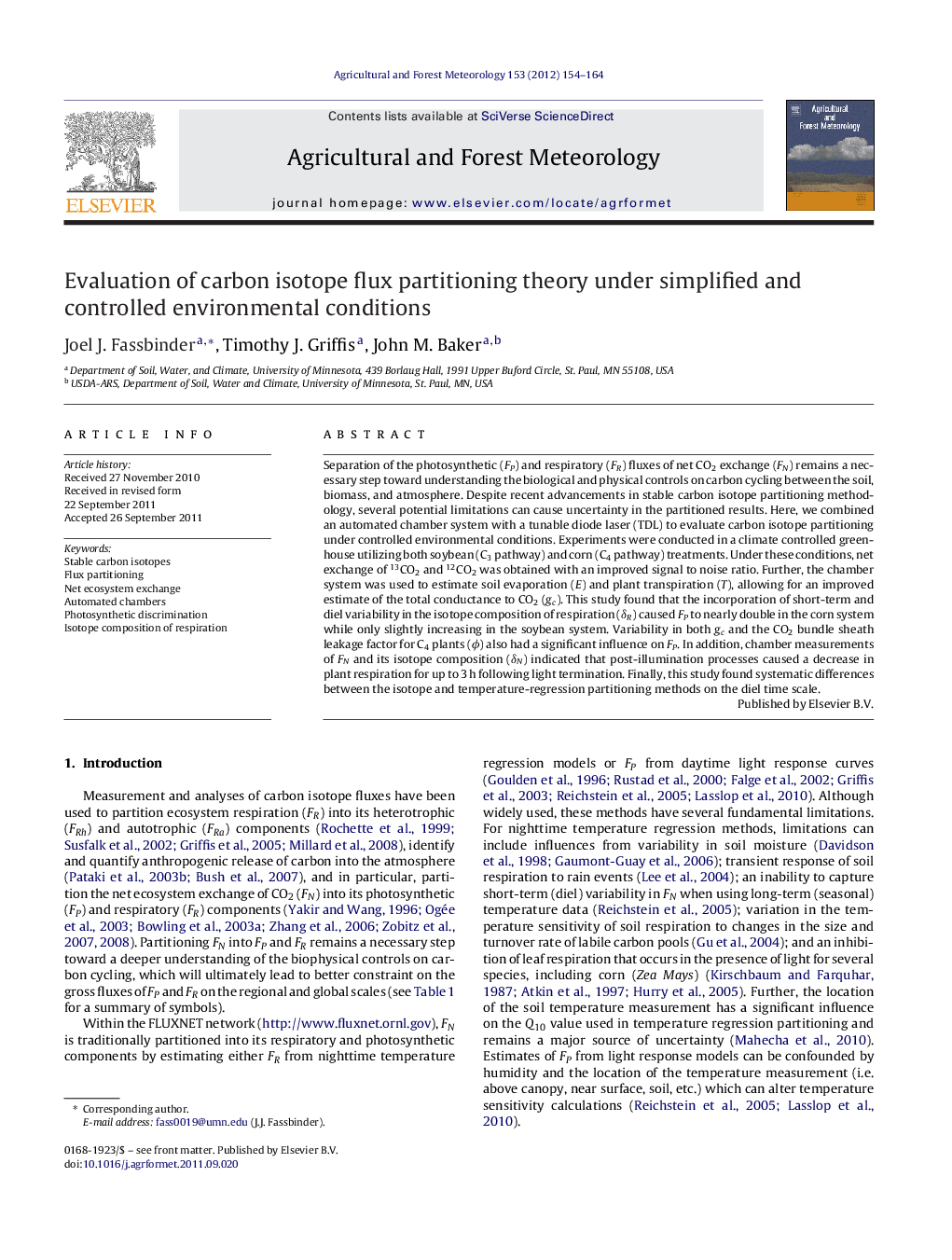 Evaluation of carbon isotope flux partitioning theory under simplified and controlled environmental conditions