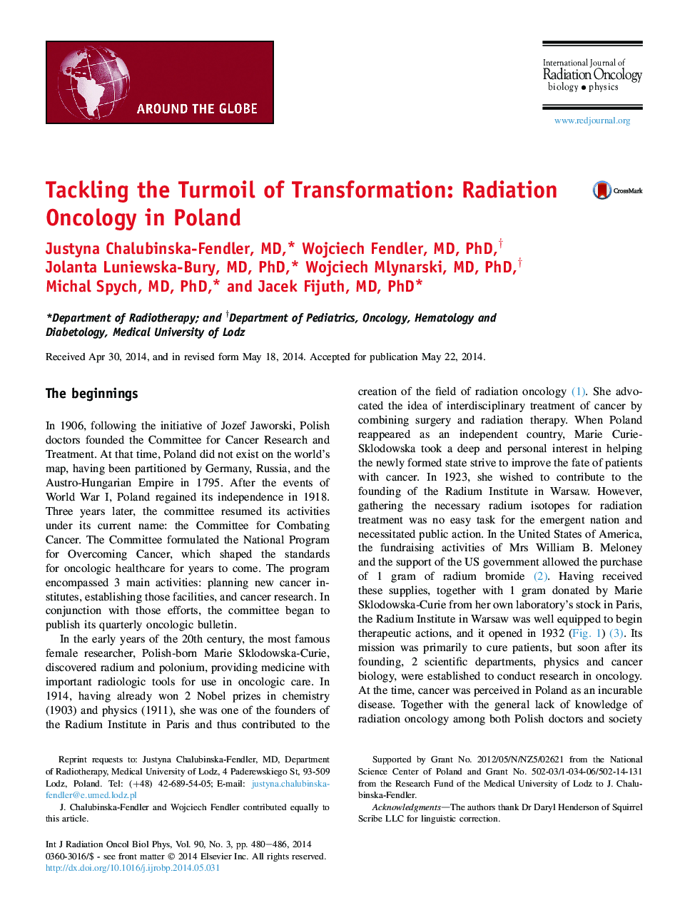 Tackling the Turmoil of Transformation: Radiation Oncology in Poland