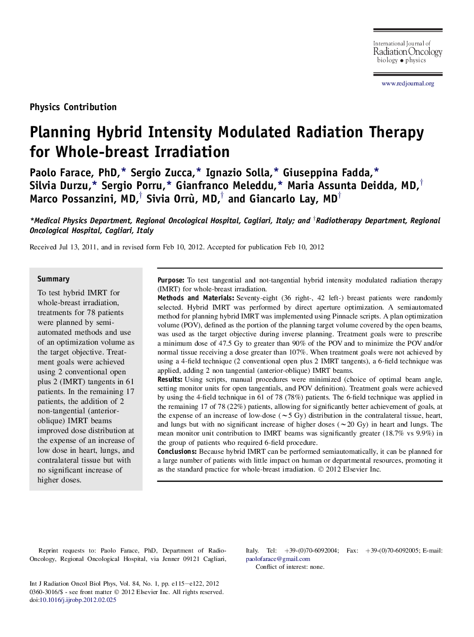 Planning Hybrid Intensity Modulated Radiation Therapy for Whole-breast Irradiation