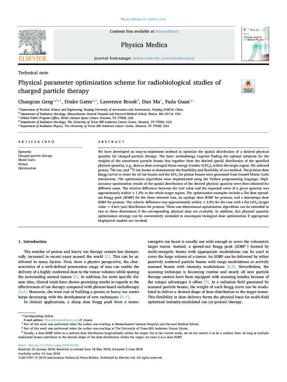 Physical parameter optimization scheme for radiobiological studies of charged particle therapy