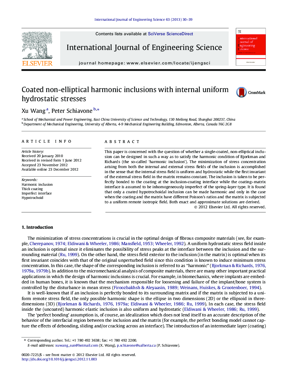 Coated non-elliptical harmonic inclusions with internal uniform hydrostatic stresses