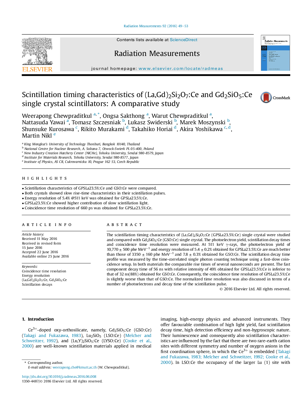 Scintillation timing characteristics of (La,Gd)2Si2O7:Ce and Gd2SiO5:Ce single crystal scintillators: A comparative study