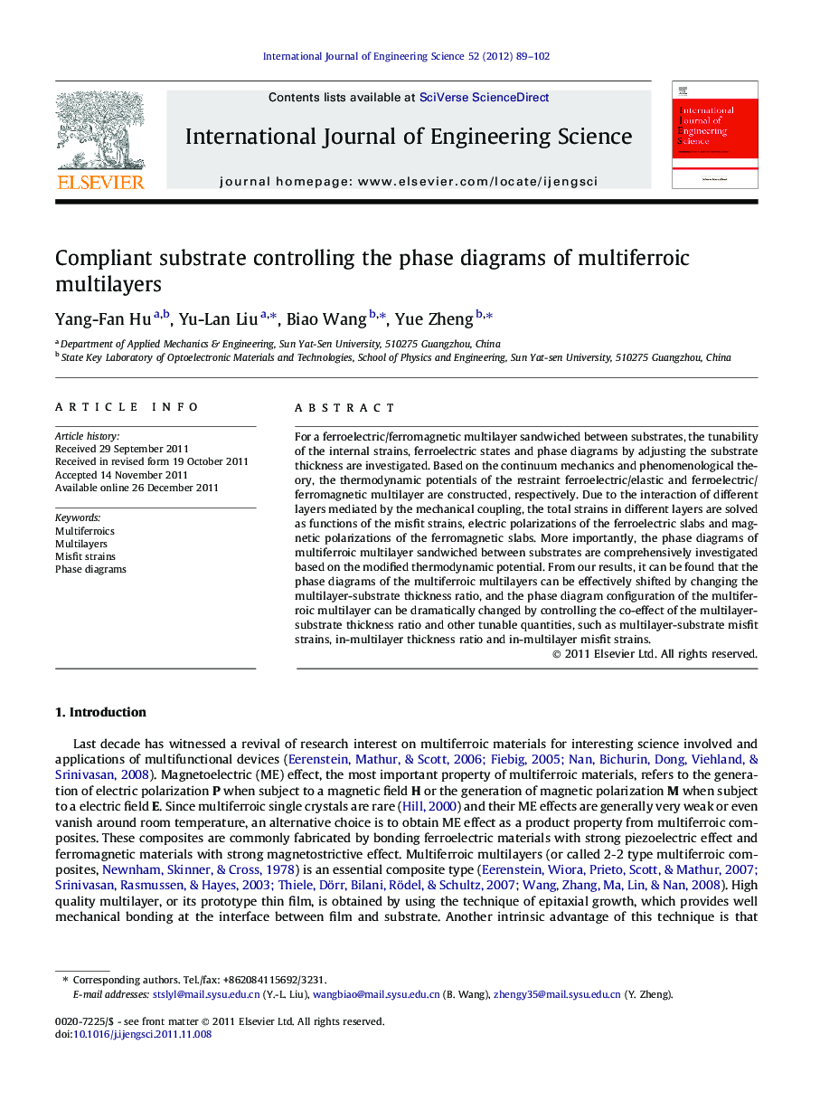 Compliant substrate controlling the phase diagrams of multiferroic multilayers