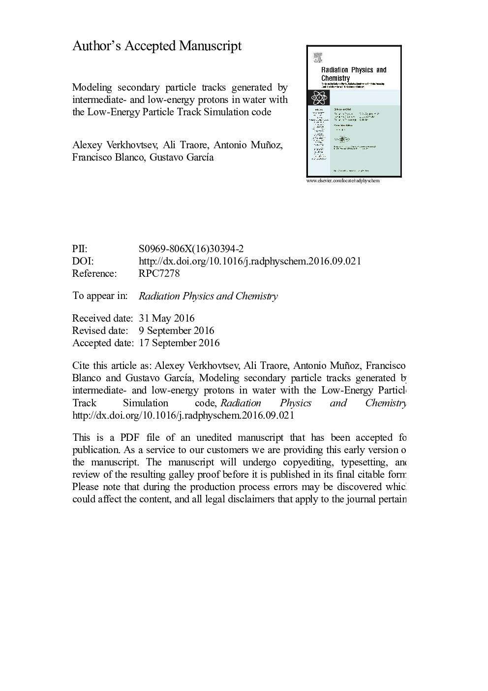 Modeling secondary particle tracks generated by intermediate- and low-energy protons in water with the Low-Energy Particle Track Simulation code