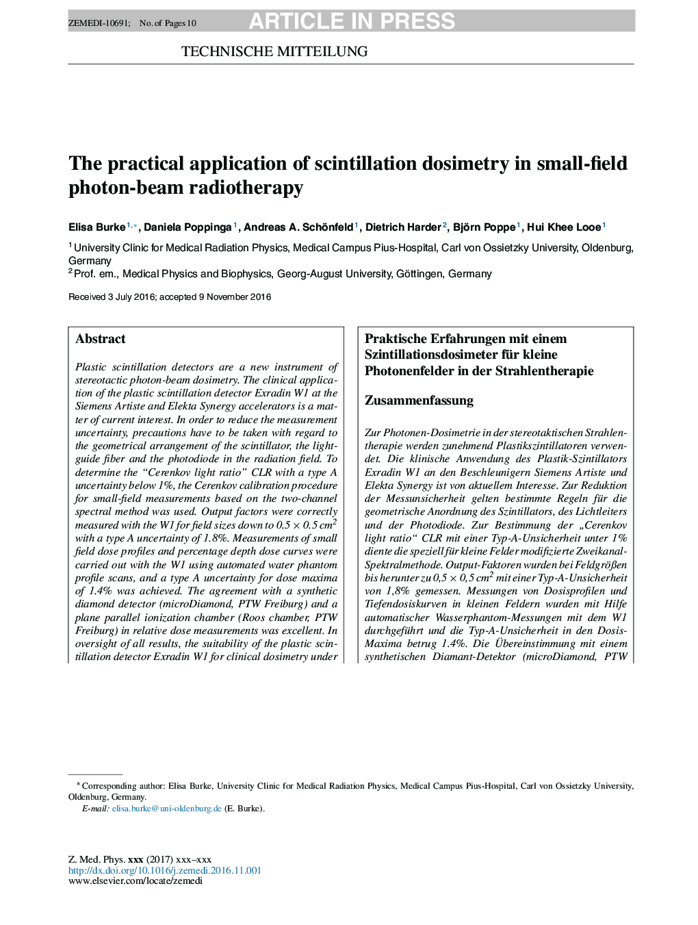 The practical application of scintillation dosimetry in small-field photon-beam radiotherapy