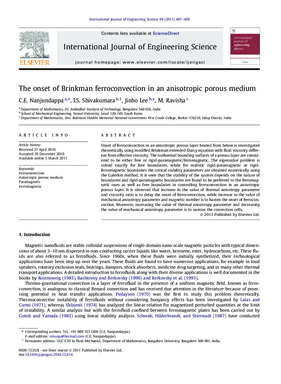 The onset of Brinkman ferroconvection in an anisotropic porous medium