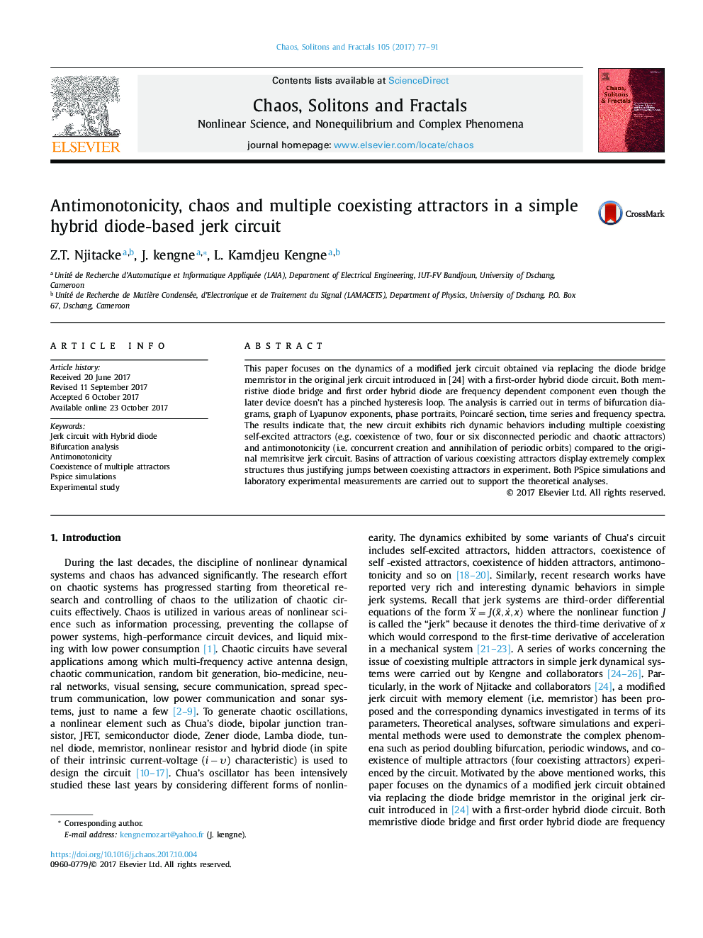 Antimonotonicity, chaos and multiple coexisting attractors in a simple hybrid diode-based jerk circuit