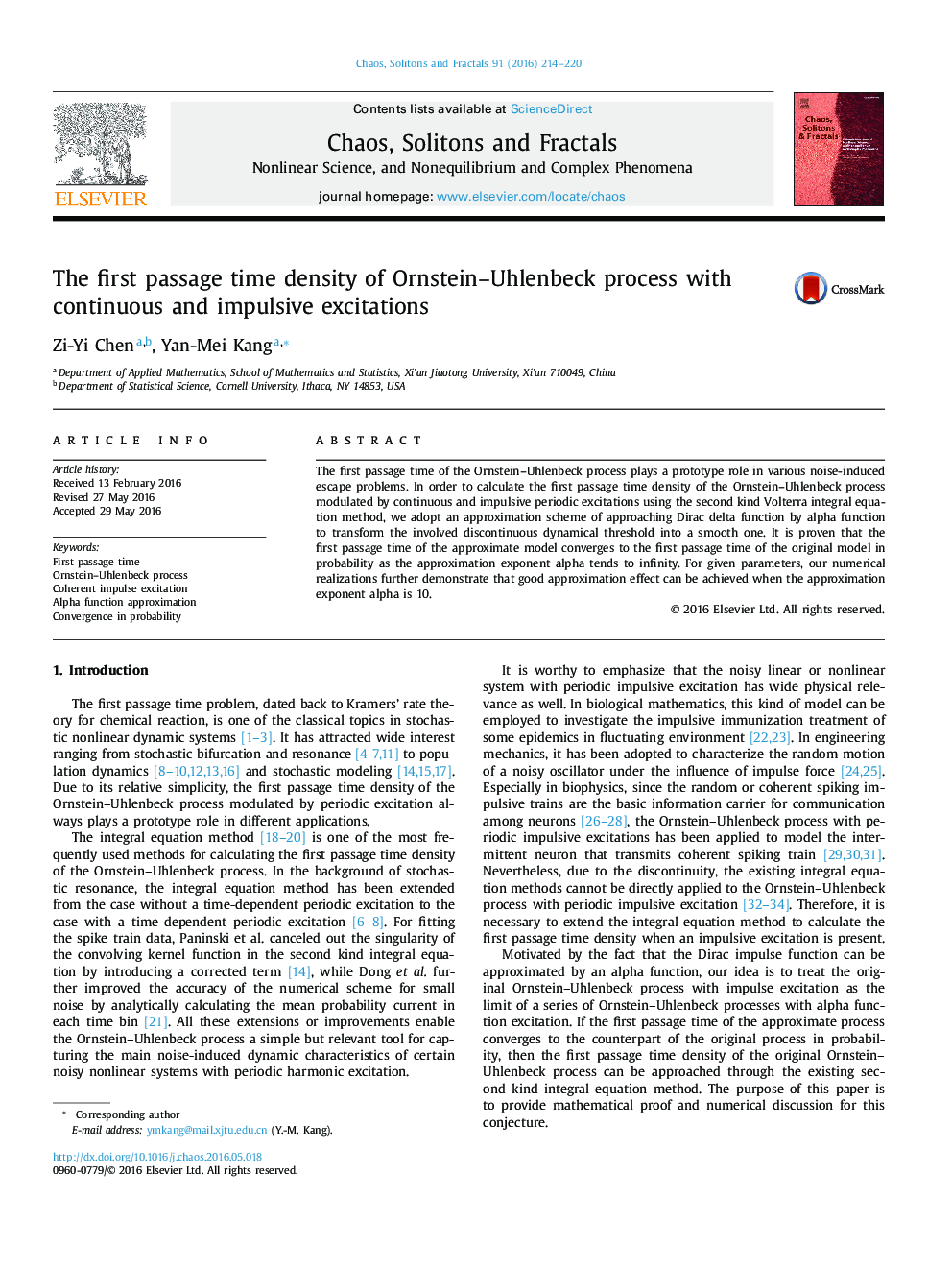 The first passage time density of Ornstein-Uhlenbeck process with continuous and impulsive excitations